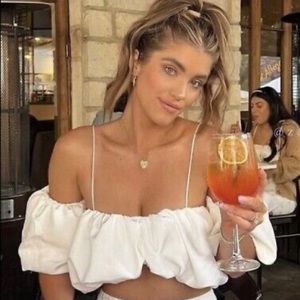 ZARA Woman NWT SS22 Oyster White Voluminous Top 0085/349